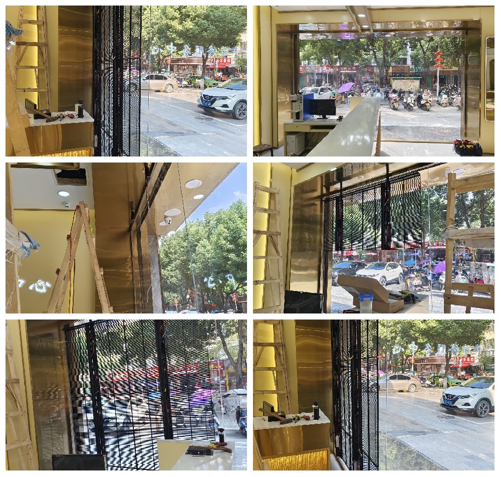 城固黄金店LED透明屏安装